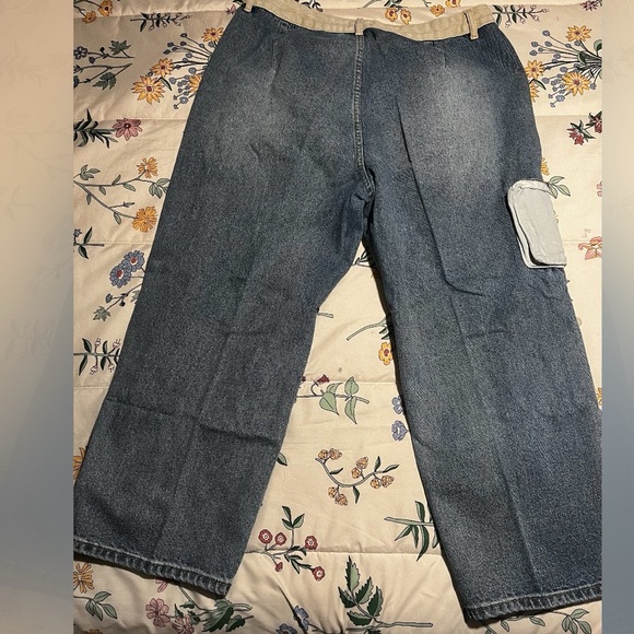 High waist wide leg cargo jeans - Picture 3 of 6